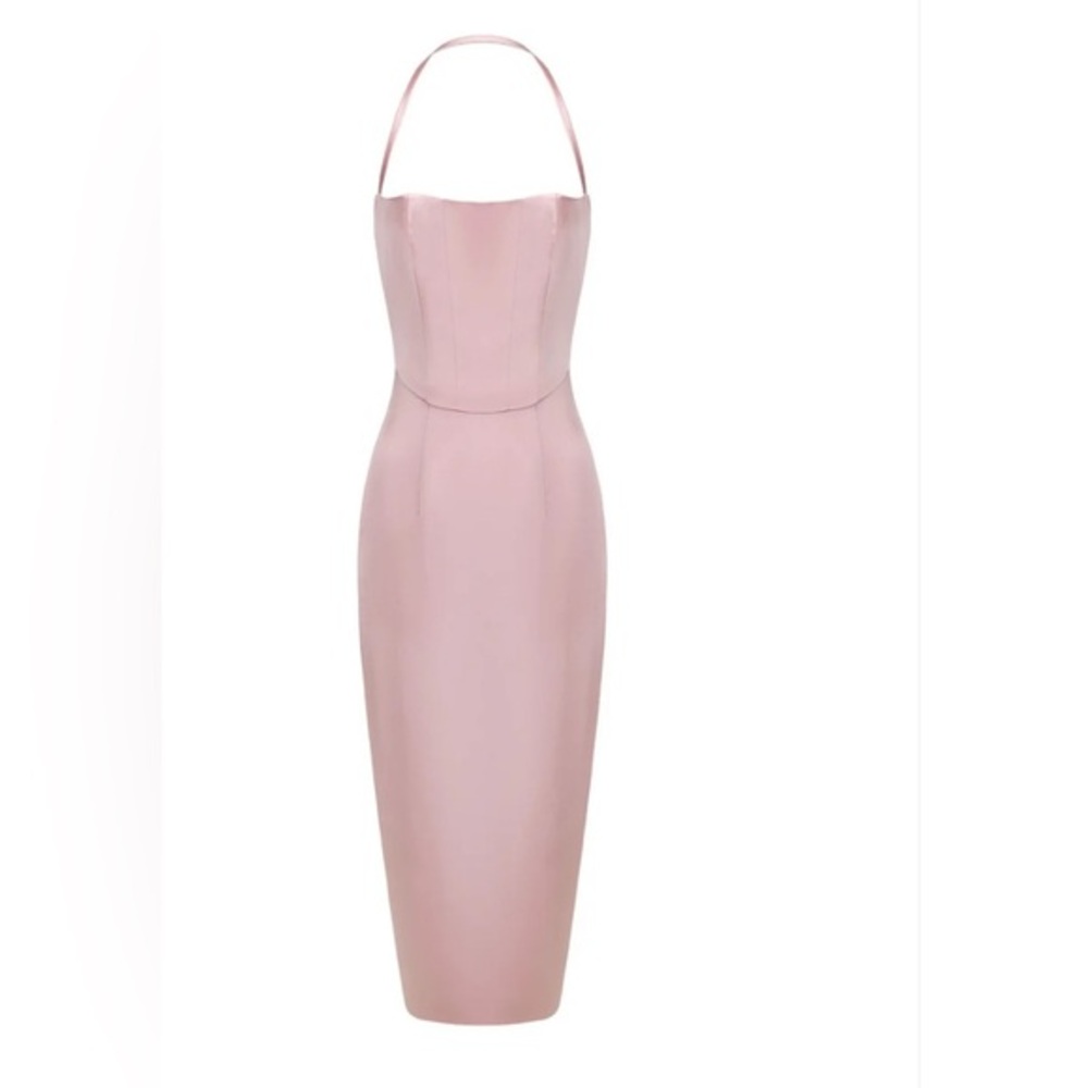NET Nana Jacqueline Serena Satin Pink Dress